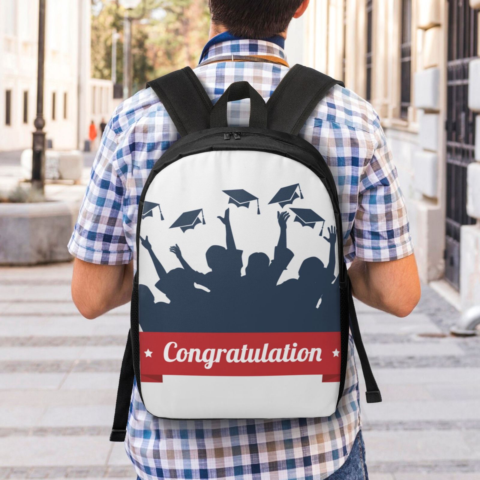 Backpack For School Congratulation Graduate School Backpack For Girls and Boys Travel Laptop Computer Backpack Student Book bag Business Work Bag