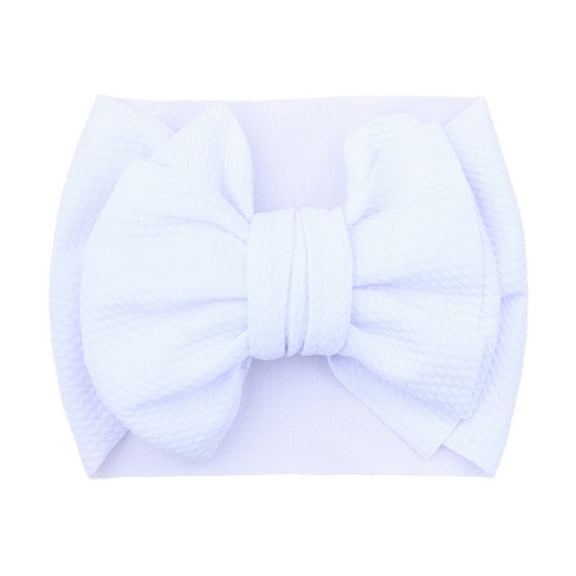 Herrnalise 1PC Baby Girls Print Bow Headband Stretch Hairband Headwear