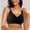 Black, variant on TIANZEN Womens Seamless Bras No Underwire Scalloped Push Up Bras Soft Wireless Comfort Bralettes Full Coverage Everyday Bra Bras for Women Strapless Bras Front Closure Running Bra