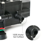 Rezlli 12V Water Pump for RV, Boat, and Camper, Self Priming Diaphragm Pump with Hose, 1 Pack