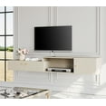 thumbnail image 2 of Floating Entertainment Center with Charging Station, Wall Mounted TV Stand with Blue Light, Media Console Center with Storage, Modern Shelf Hanging Hutch Component Under TV,70'', 2 of 9