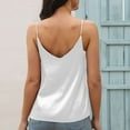 thumbnail image 2 of Scyoekwg Womens Tank Tops Basic Sling Camisole Casual Loose Summer Sleeveless Tank Tops Solid Color V-Neck Small Suspender Shirts (White,M), 2 of 5