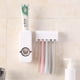thumbnail image 5 of Fiudx Dispensador Automático de Pasta de Dientes, 5 Portacepillos, Diseño de Pared, Accesorio de Baño Compacto, Fácil de Usar, Color Blanco, 170 G, Práctico para La Rutina Diaria. Incluye 1 Juego., 5 of 5