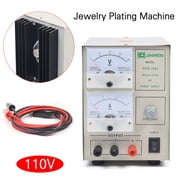 110V Jewelry Plating Machine, 3A Jewelry Plater Electroplating Processing Tools Electroplating Machine with Automatic Voltage Regulation Function for Platinum Gold Silver Plating