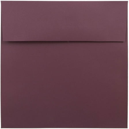 JAM Paper 8.5 x 8.5 Square Envelopes, Burgundy, 25/Pack