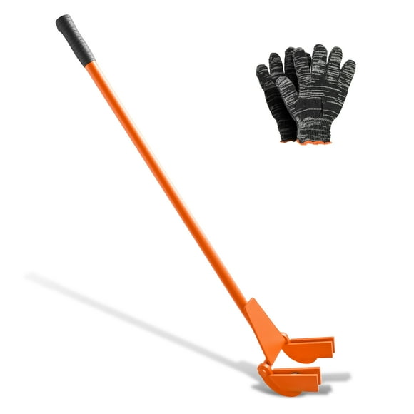 VEVOR Pallet Buster Tool, 40 Inch Carbon Steel Handle Wrecking Pry Bar, 2000 lbs Weight Capacity, Heavy Duty Deck Board Removal Tool, Breaker Bar for Flooring, Framing, Roofing, Trim, Drywall