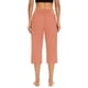 thumbnail image 3 of Pantalones capri de cintura alta y pierna ancha para mujer - Corte holgado, yoga/casual, verano/aire libre, 3 of 7
