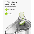thumbnail image 2 of SiFENE 350W Compact Centrifugal Juicer Machine, Juice Maker for Vegetable and Fruit with 3 Speed Setting, Easy to Clean, White, 2 of 8