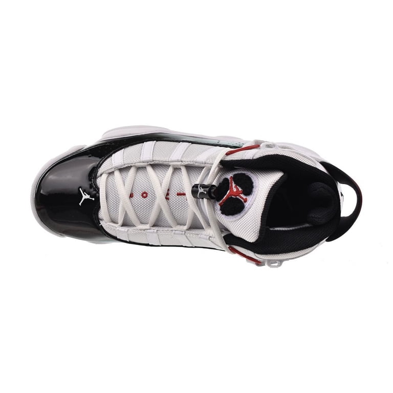Men's Jordan 6 Rings White/Black-Varsity Red (322922 164) - 10.5