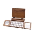 thumbnail image 4 of yotijay Watercolor Paint Box Accessories Craft with Mixing Area Travel Painters Handmade, 4 of 8