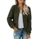 thumbnail image 2 of Chaqueta de manga larga con cremallera de felpa de primavera y otoño para mujer Pompotops qwe17600, 2 of 9