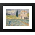 thumbnail image 2 of Ernst Schiess 24x19 Black Modern Framed Museum Art Print Titled - Southern Farm with Field, 2 of 5