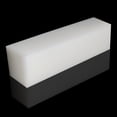 thumbnail image 1 of Bloque de plástico HDPE de 50 mm de grosor, 10 x 30 cm, para mecanizado, blanco, 1 of 5