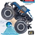 thumbnail image 3 of 1:16 Scale Monster Truck Pickup Toy Remote-Control Car—4WD All-Terrain Off-Road Toy—Perfect Gift for Boys and Girls, 3 of 7
