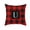U, variant on SDJMa Red and Black Buffalo Check Plaid Pillow Cover Farmhouse Home Decor Square Letter Monogram Throw Cushion Case for Car Couch Sofa 18 x 18 Inch Linen Pillowcase