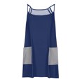 thumbnail image 4 of aidice Summer Jumpsuits for Women Scoop Neck Adjustable Strap Casual Comfy Color Block Shorts Bodysuits, 4 of 6