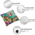 thumbnail image 6 of Throw Pillow Covers Decor Flower with Decorative Square Pillow Case Outdoor Cushion Cover for Home Sofa Couch (Floral-HD), 6 of 7