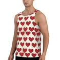 thumbnail image 2 of Fotbe Love Pattern Men's Quick Dry Workout Tank Top Gym Muscle Tee Fitness Bodybuilding Sleeveless T Shirt Breathable Workout Shirt-X-Large, 2 of 9