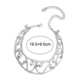 thumbnail image 7 of SmartBy Women Anklet Bell Decor Adjustable Design Double-Layer Ankle Chain Sophisticated Ankle Accessory Jewelry Gift, 7 of 7