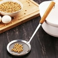 thumbnail image 3 of Wooden Handle Stainless Steel Filter Flour Sieve Colander Spoon Kitchen Cookware, 3 of 10