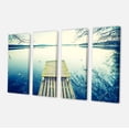thumbnail image 2 of Sunset Over Tranquil Lake - Bridge Canvas Art Print, 2 of 3