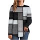 thumbnail image 2 of Puntoco Mujer Casual Cuello Redondo Manga Larga Impreso Camisa Suelta Blusa tops Puntoco Puntoco-243, 2 of 5