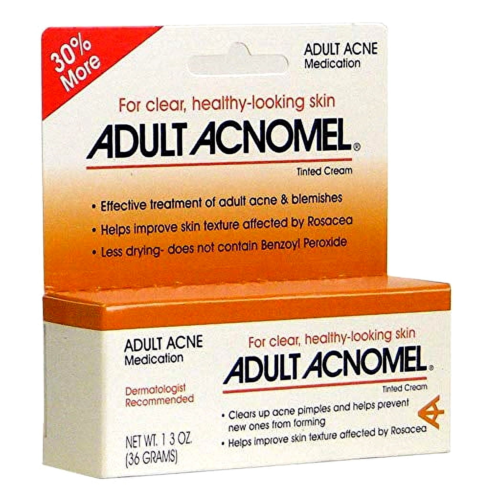 Acnomel Adult Acne Spot Treatment Tinted Cream, 1.3 Oz