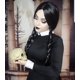 thumbnail image 5 of Peluca de miércoles Addams con gorro de peluca, pelucas negras para disfraz de miércoles, peluca larga trenzada negra, trenzas, pelucas para fiesta de Addams, 5 of 5