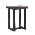thumbnail image 1 of Steve Silver Jennings Cherry and Ebony Solid Wood Live Edge Stool, 1 of 6