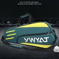 thumbnail image 3 of Badminton Bag Outdoor Sports Training Fitness Racket Bags Large Capacity Waterproof Badminton Racquet Backpack,black Blue, 3 of 5