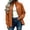 Orange, variant on Women's Bomber Jacket Lightweight Casual Windbreaker with Pockets Stand Collar Zipper Casual Jackets for Women Solid Color Rain Jacket