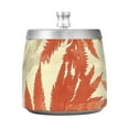 thumbnail image 2 of Outdoor Ashtray with Lid for Cigarette Stainless Steel Smokeless Ash Tray for Patio Home Table Decor Fern Leaves, 2 of 7