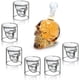 thumbnail image 1 of Juego de vasos de chupito de calavera de 350/550 ml, botella de vino de calavera con 6 copas de calavera, perfecto para bebidas coloreadas Namotu MZQ-0674-1, 1 of 7