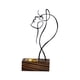 thumbnail image 1 of Figuras de Cara de Mujer BLESIY Estatua Quemador de Incienso Soporte de Incienso Base de Madera Negro, 1 of 8