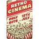 thumbnail image 1 of Letrero de hojalata retro de cine, divertido letrero de pared vintage para decoración de cuevas de hombres, exteriores, granjas, garajes, bares, clubes, cocinas, tamaño: 8 x 12 pulgadas, 1 of 4