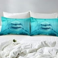 thumbnail image 2 of Erosebridal Shark Fitted Sheet Ocean Creature Bed Sheet Set Deep Pocket Sea Animal Bedding Baby/Queen Size Includes 1 Sheets & 2 Pillowcases (No Flat Sheet), 2 of 4