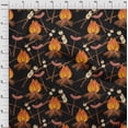 thumbnail image 4 of oneOone Viscose Jersey Black Fabric Campfire Sewing Fabric By The Yard Printed Diy Clothing Sewing Supplies 60 Inch Wide, 4 of 4