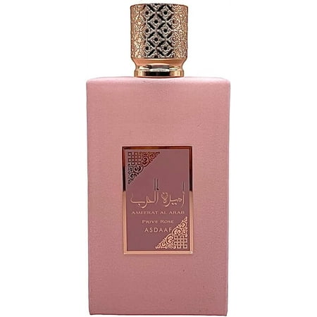 Lattafa Asdaaf Ameerat Al Arab Prive Rose Eau de Parfum Spray for Women, 3.4 Ounce