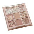 thumbnail image 1 of Bandeja de sombras de ojos Jiugong Snowflake, 9 colores de sombras de ojos rotas con purpurina y efecto perlado, Pure Desire, 1 of 7