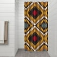 thumbnail image 3 of Boho Chic Shower Curtain 36x72 Inches Vintage Ethnic Print Quick Dry Polyester Bathroom Decor Rustic, 3 of 5