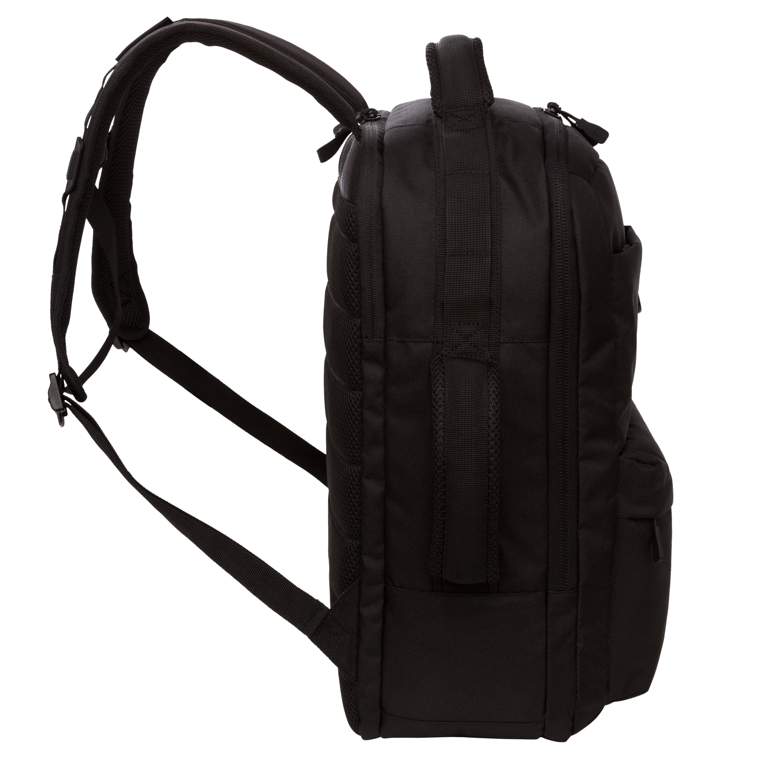 Swiss Tech Interlaken 17 L Solid Black Backpack, Unisex, Adult, Teen, Polyester
