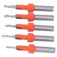 thumbnail image 3 of Countersink Drill Bit, Alloy Steel Easy To Carry 5 Set Deep Chip Groove Professional Countersink Drill Bit Set For Woodworking, 3 of 8