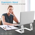 thumbnail image 2 of Boyata Laptop Stand, Aluminum Ergonomic Laptop Riser Computer Stand for Desk, Detachable Laptop Holder Compatible for All 10-15.9" MacBook Air Pro, Samsung, Acer, Dell Laptops-Sliver, 2 of 7