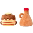 thumbnail image 6 of SnugArooz: Pancake & Syrup - 2 Pack Plush Dog Toys, Food-Themed Characters, Squeak-Crinkle, Pet Multi-Sensory Play, Soft Companions, Cuddle-Fetch-Chew, 6 of 11