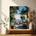 thumbnail image 6 of Headphone Music Woman Abstract Canvas Print Hotel Lobby Study Room Decor, 6 of 8
