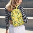 thumbnail image 5 of Xecao Lemon (2) Canvas College Laptop Backpack, a durable rucksack designed for both men and women, ideal for travel, school, and daily use-Medium, 5 of 5