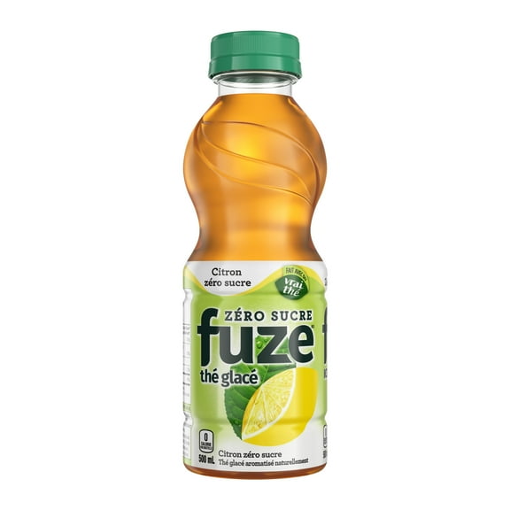Fuze Iced Tea Zero Sugar Lemon Bottle, 500 mL