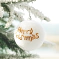 thumbnail image 3 of Christmas Baubles Foam 6cm X 6 With Gold Glitter Christmas Pattern, 3 of 5