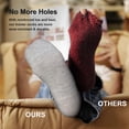 thumbnail image 5 of FITDON 5 Pairs Women's Calf-Length Socks Crew Socks, Non Slip Cotton Athletic Socks, Gray, 5 of 6