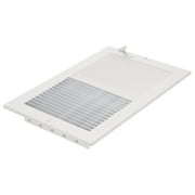 Imperial 12-inch x 6-inch White Sidewall Register, Rectangular, Household Vent Cover 2-Way